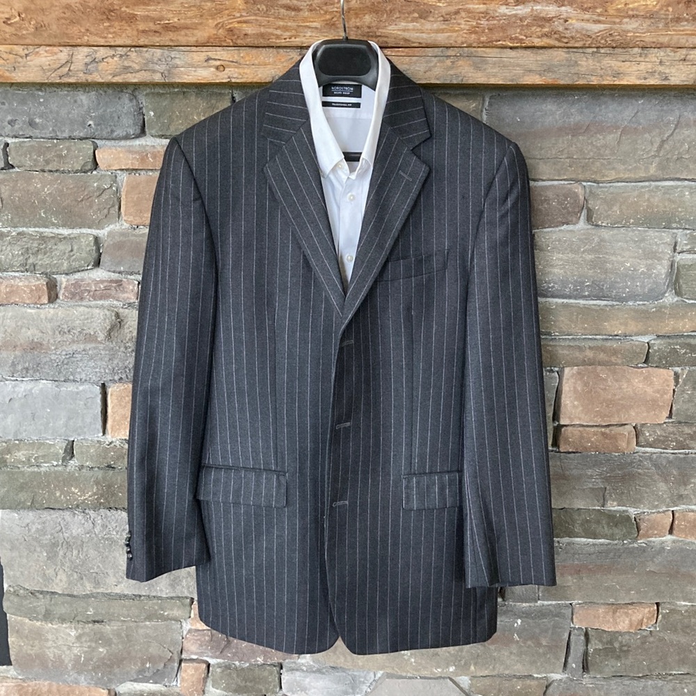 MICHAEL Michael Kors Pinstripe Wool Suit Coat